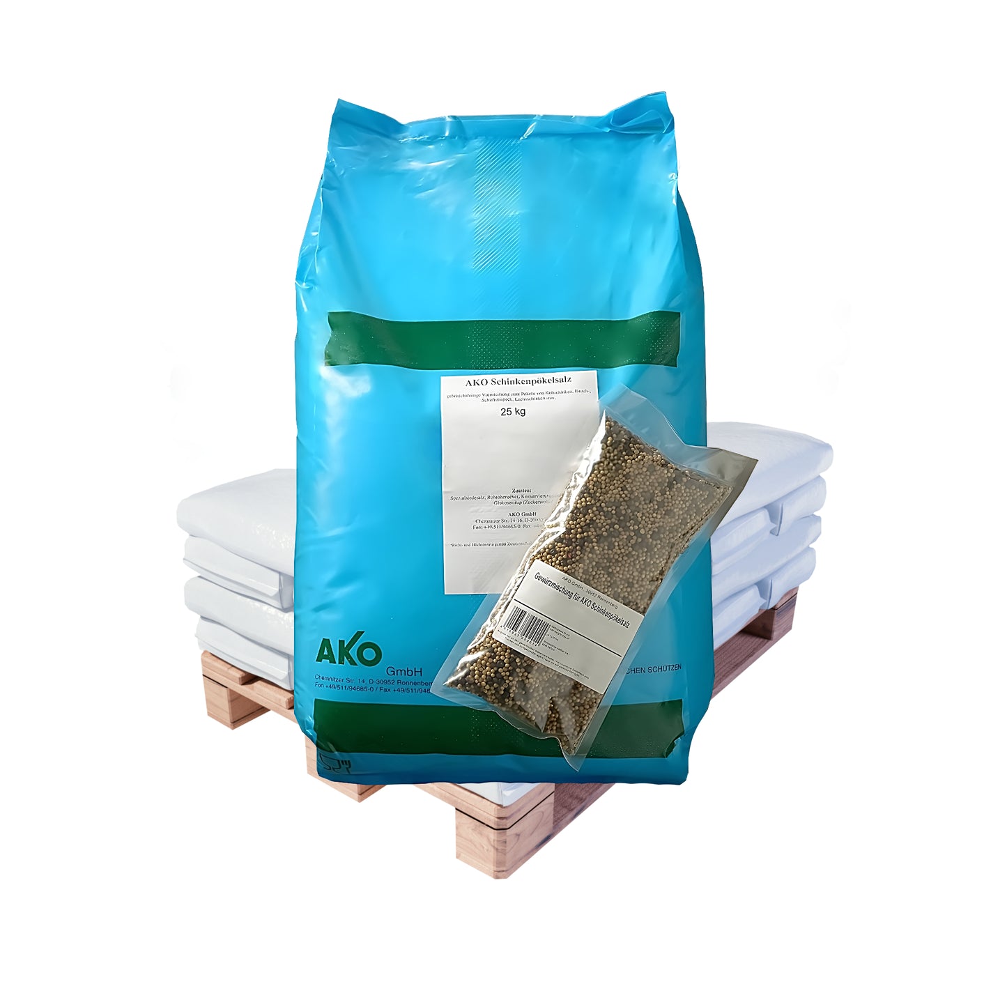 AKO Aroma Schinken Pökelsalz – mit Gewürzmischung: 25kg Sack | Palette