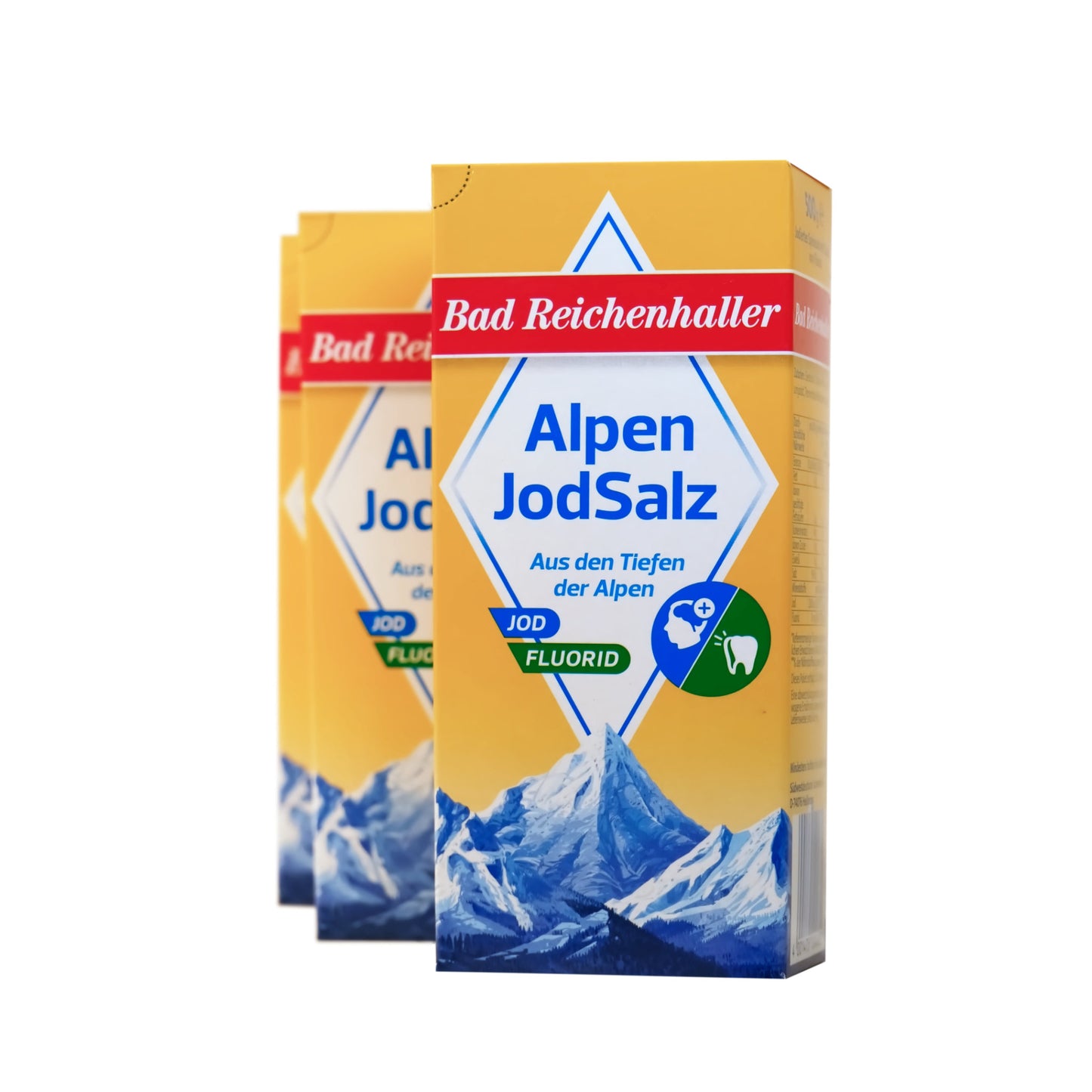 Bad Reichenhaller Alpensalz: Mit Jod und Fluorid - 24x500g im Karton