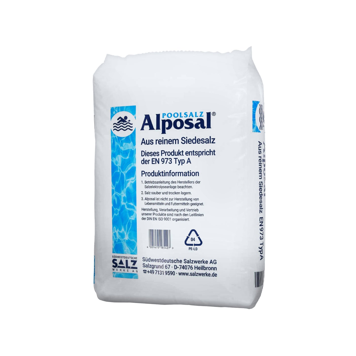 Alposal Schwimmbadsalz: 25kg Sack | Palette