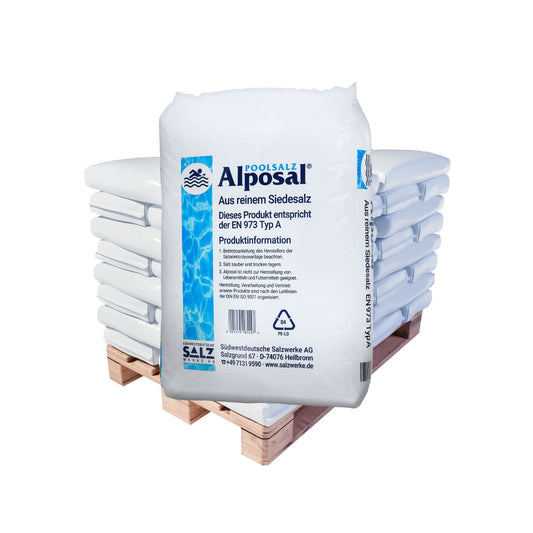 Alposal Schwimmbadsalz: 25kg Sack | Palette