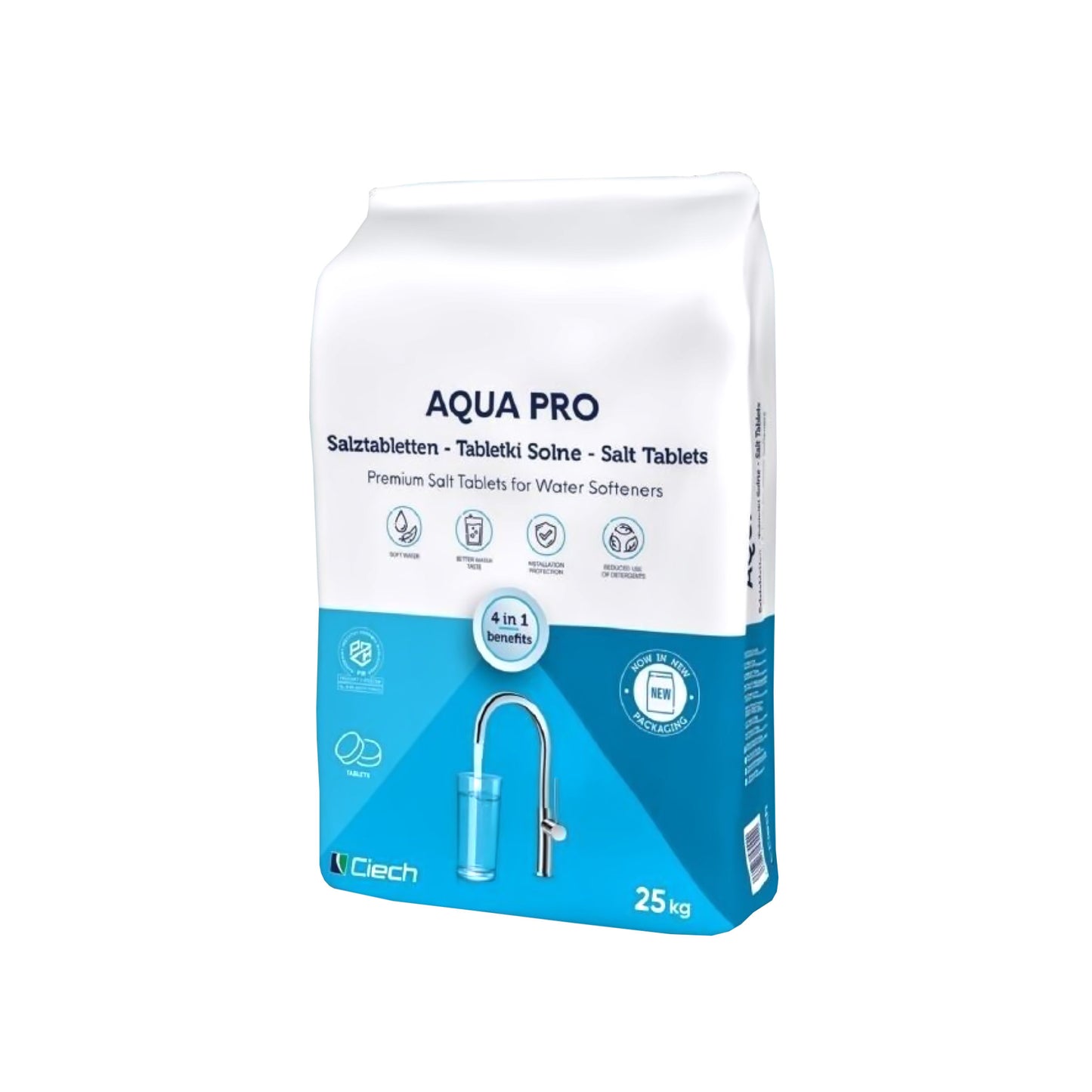 AQUA PRO Regeneriersalz Tabletten: 25kg Sack | Palette