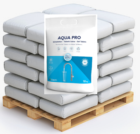 800kg AQUA PRO Siedesalztabletten; 80x10kg Sack auf Palette