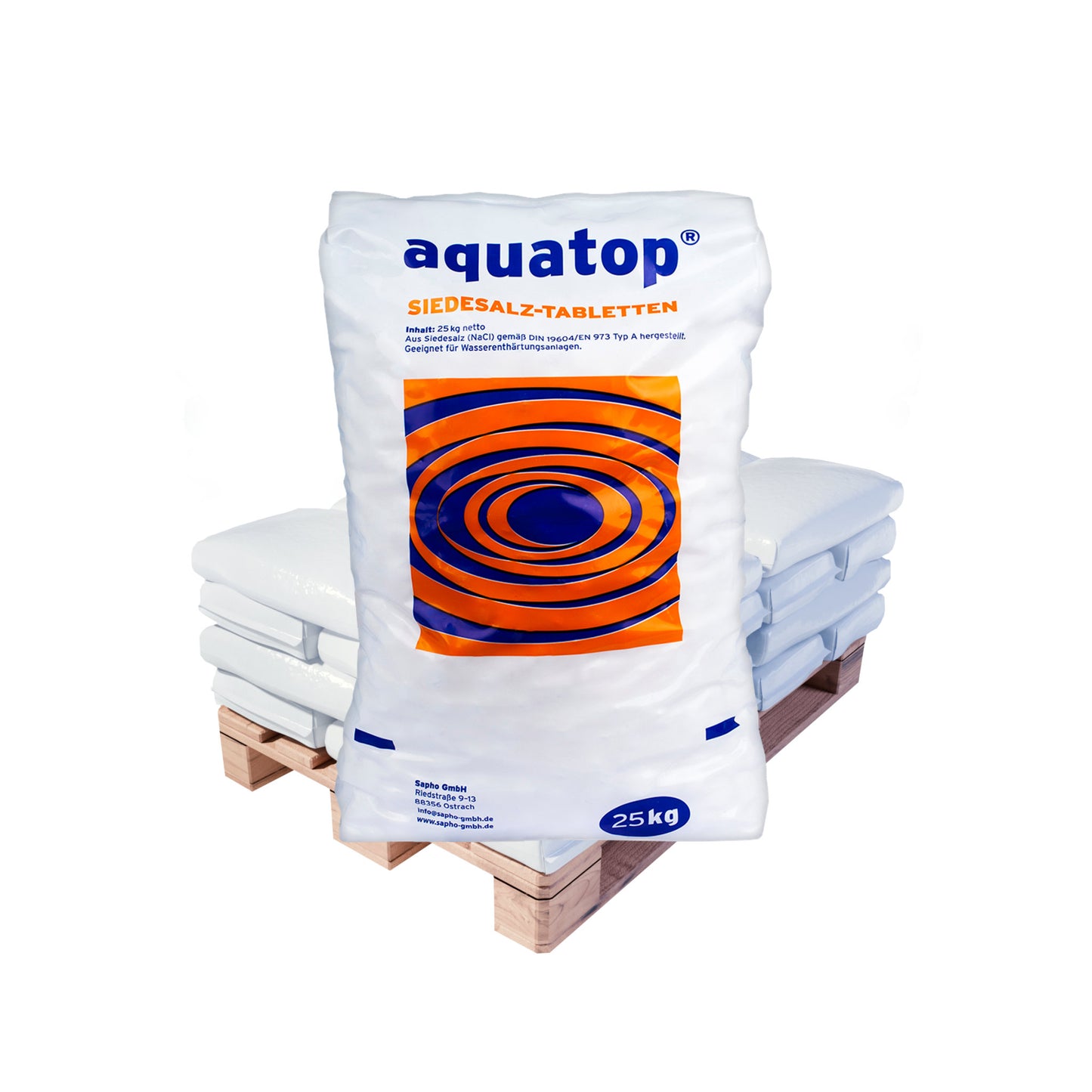 Aquatop Siedesalztabletten: 25kg Sack | Palette