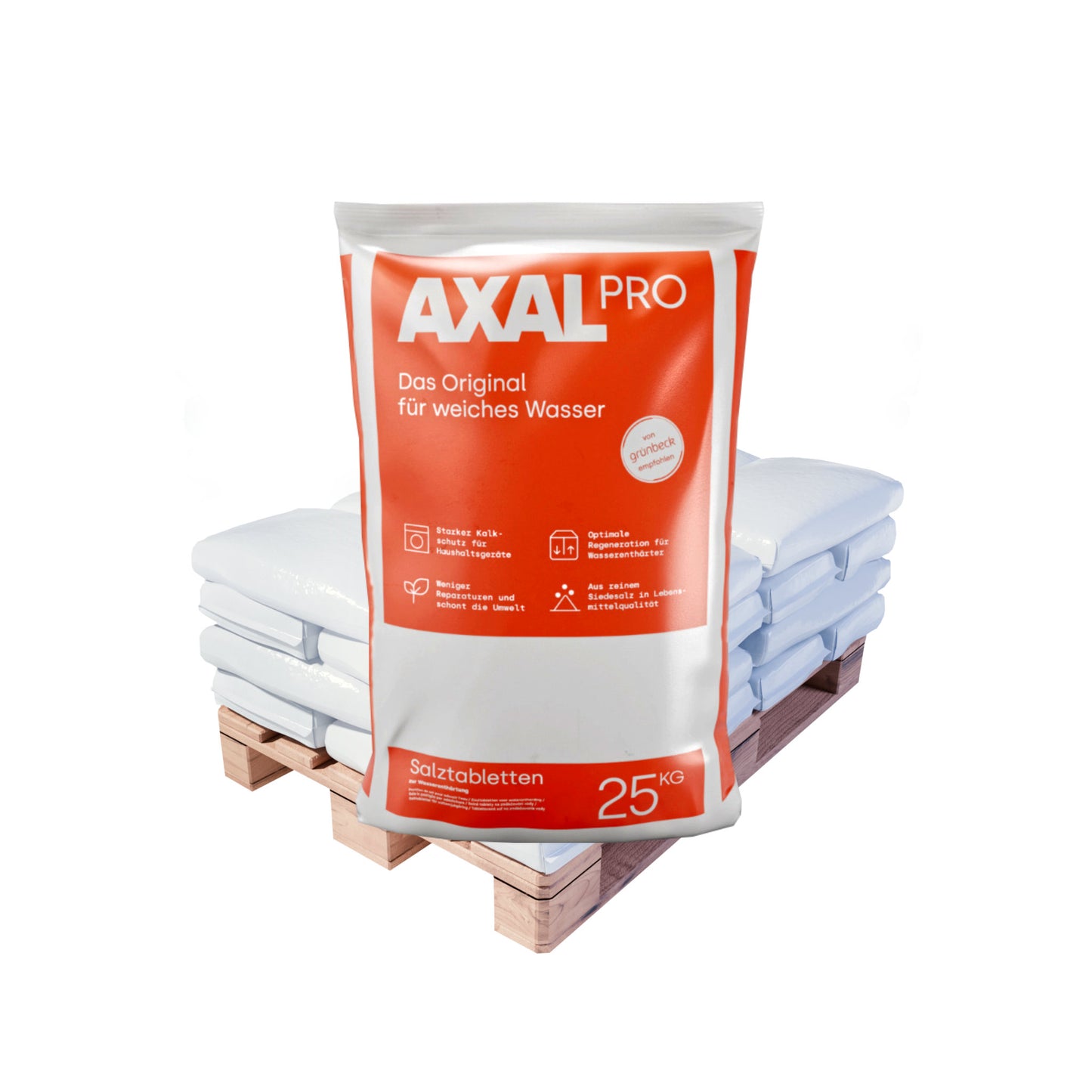 AXAL PRO Regeneriersalz Tabletten: 25kg Sack | Palette