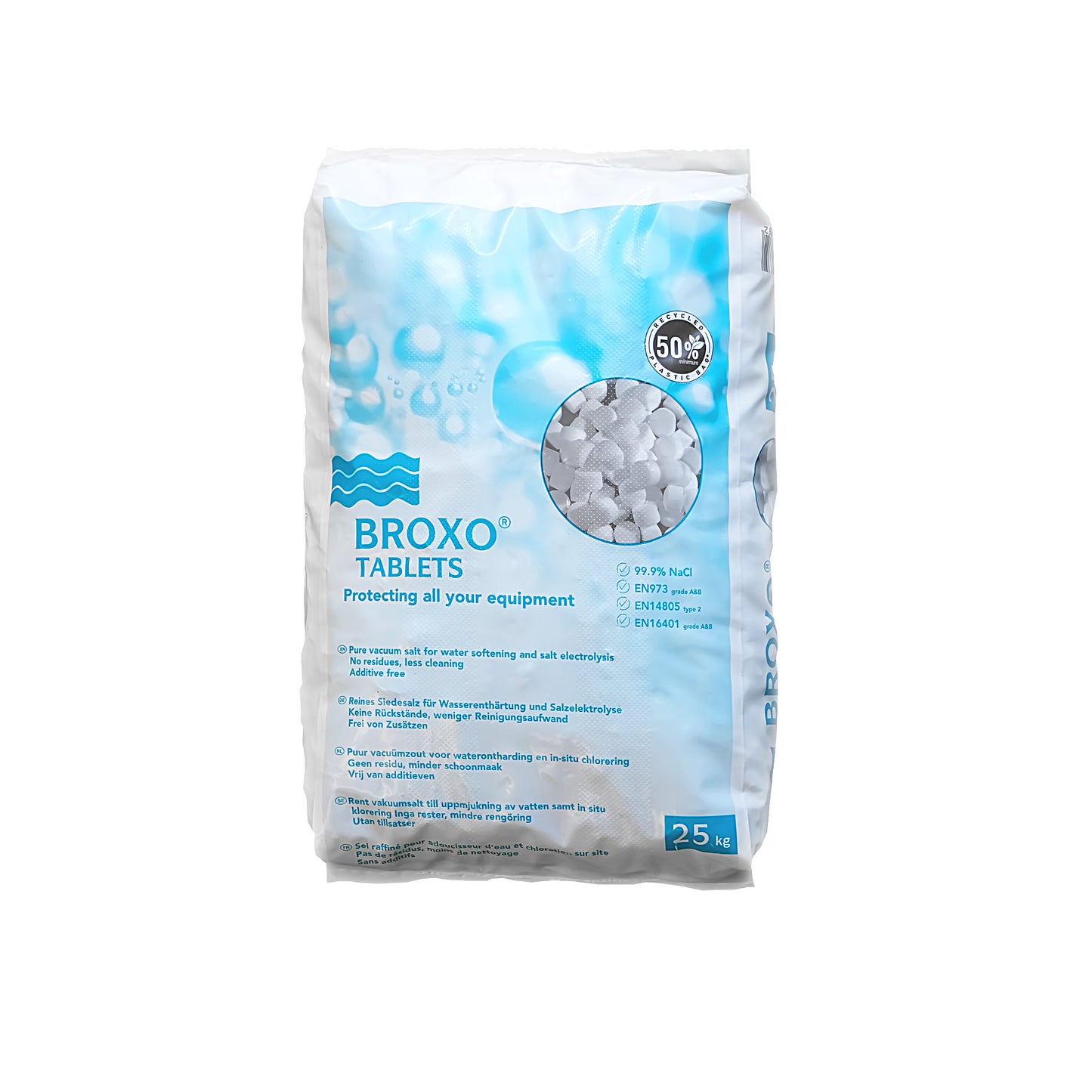 BROXO Regeneriersalz Tabletten: 25kg Sack | Palette