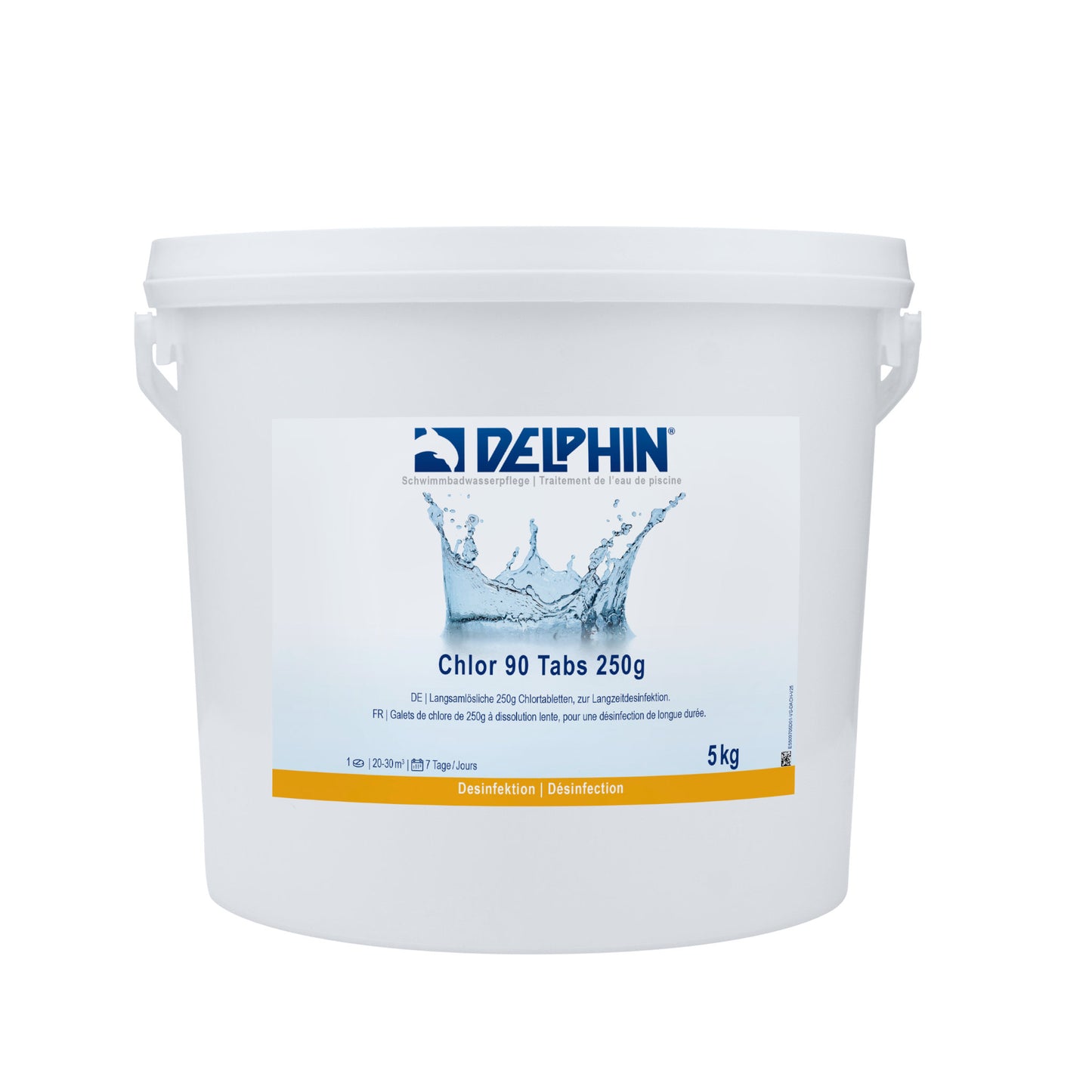 DELPHIN Chlor 90 Tabs 250g – langsamlöslich für die Poolpflege