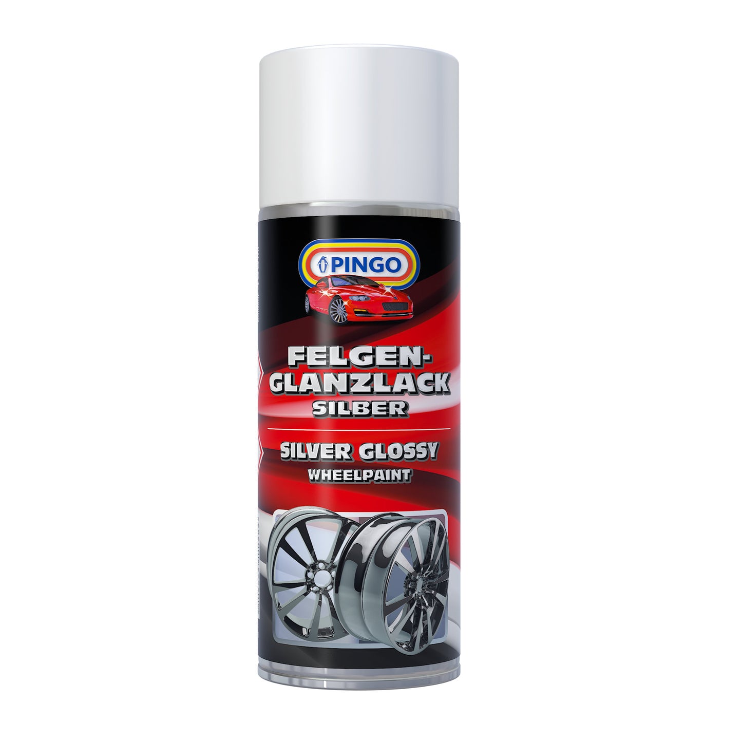 PINGO Glanzlack: Felgenlack - silber - gute Deckkraft und Glanzstabilität