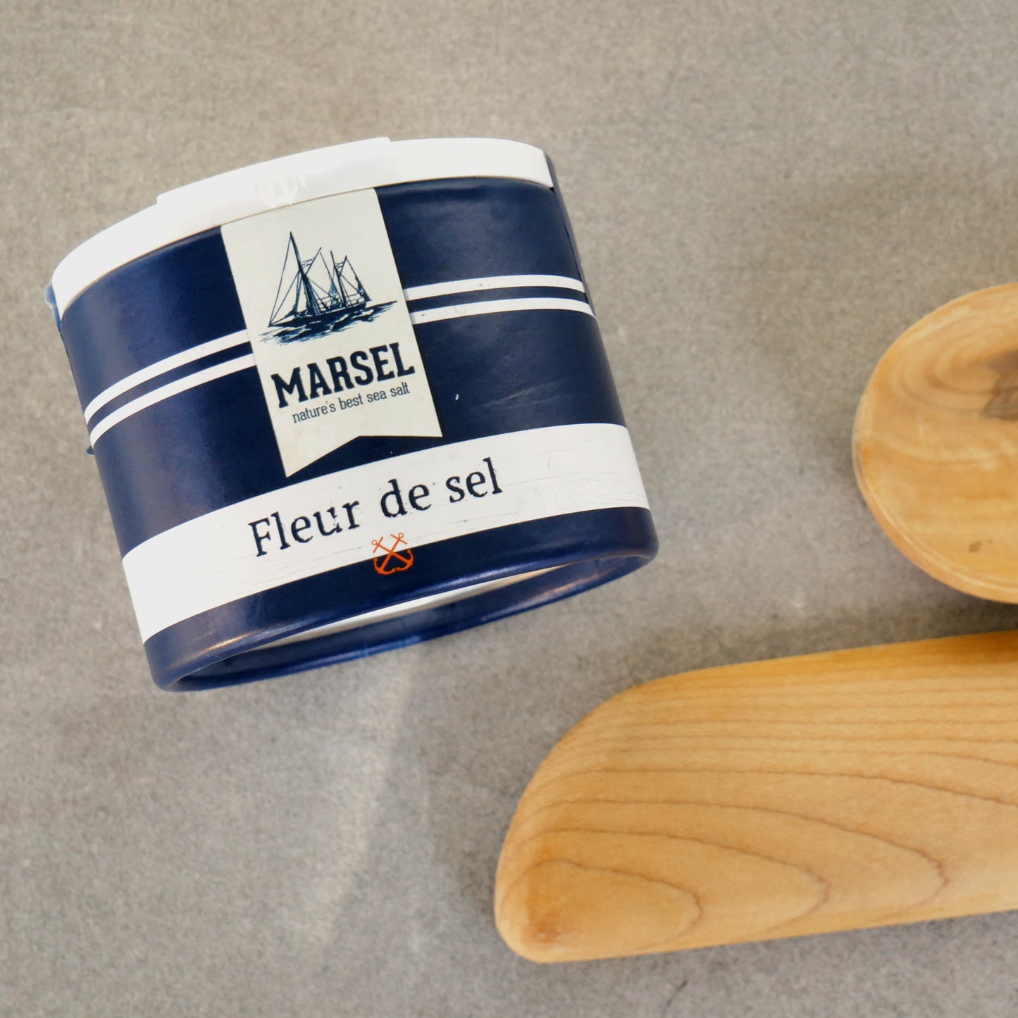 MARSEL Fleur de Sel – ohne Zusatzstoffe: 125g Dose | 25 kg Eimer
