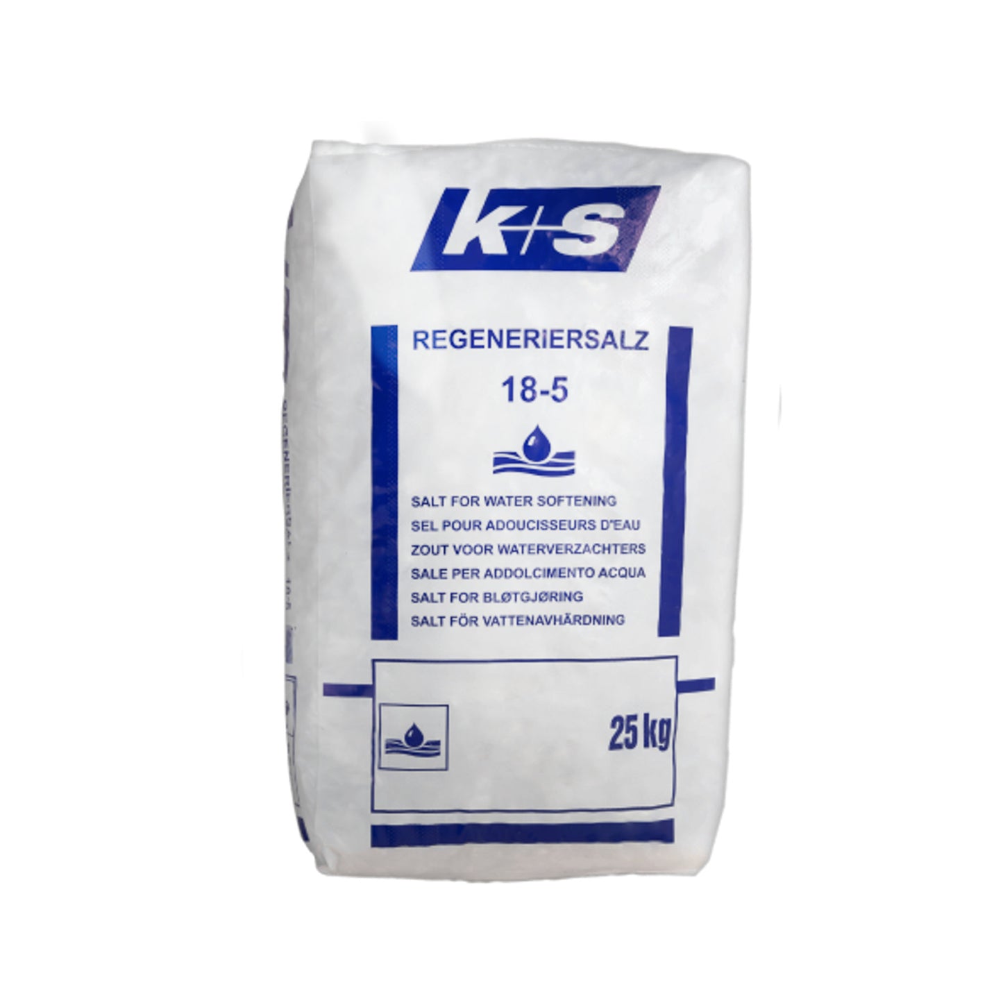 Stein-Regeneriersalz K18/5: 25kg Sack | Palette (EN 14805 Typ 2)