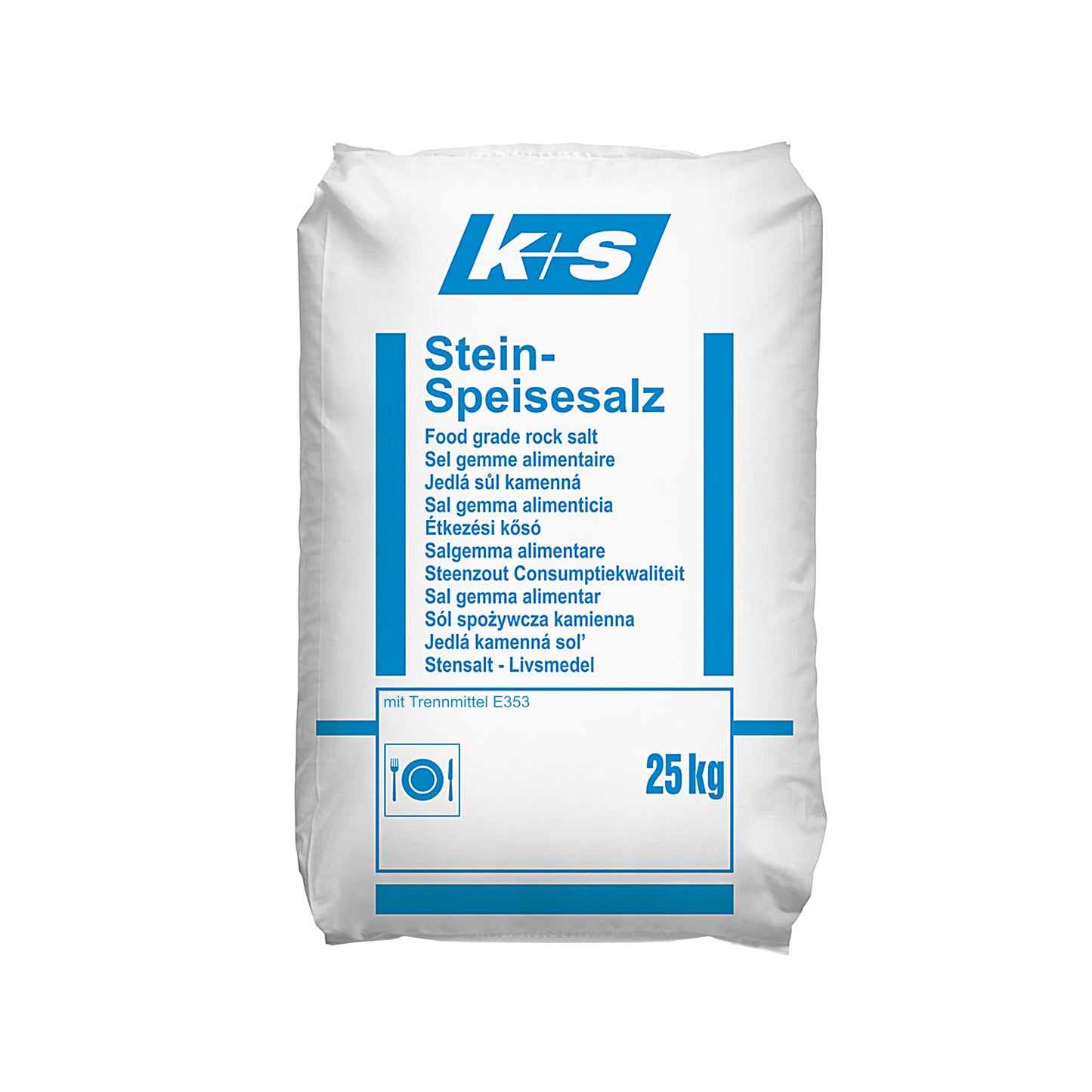K+S Stein-Speisesalz 25kg mit Trennmittel