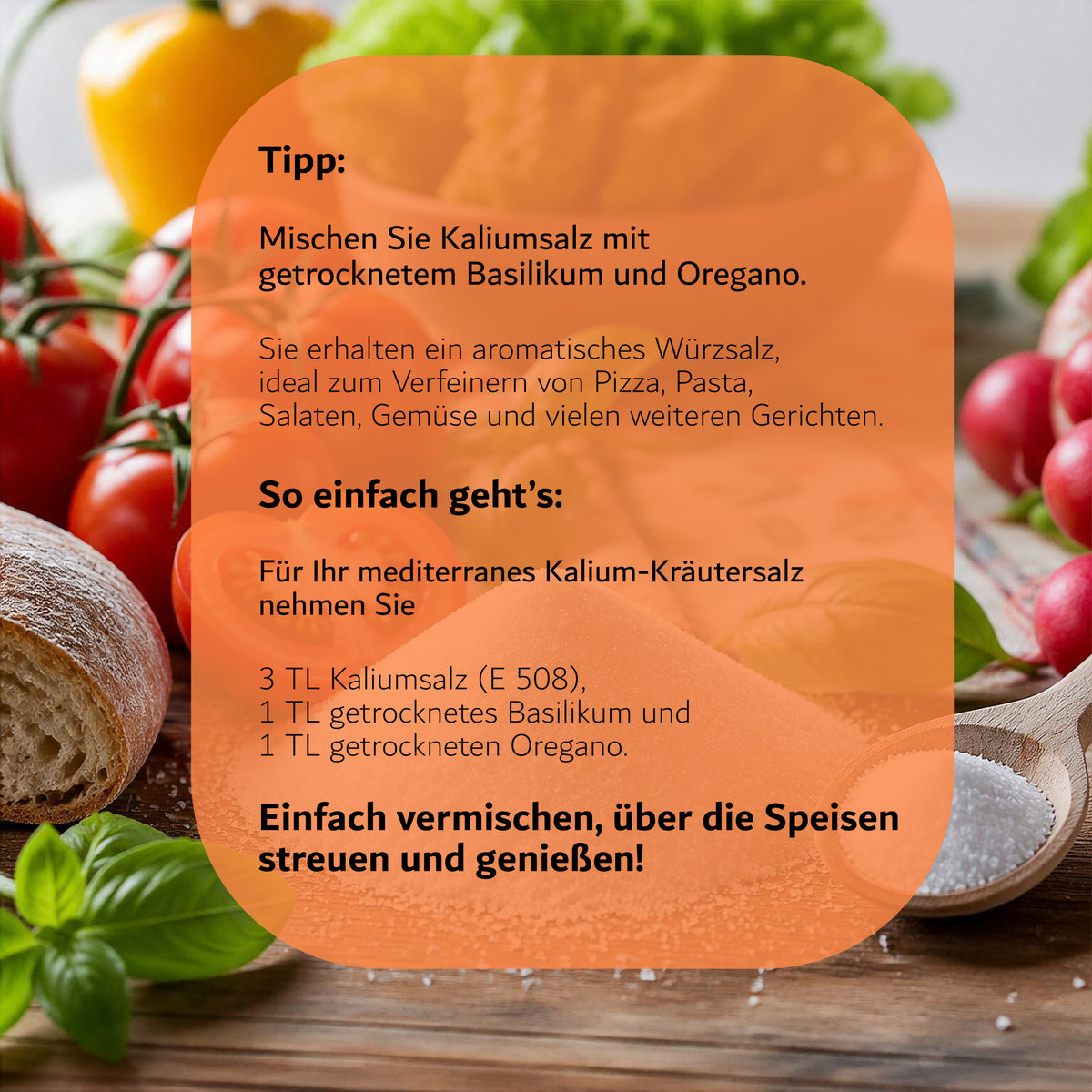 Kaliumchlorid FCC - E508: 3kg | 5kg | 10kg Eimer