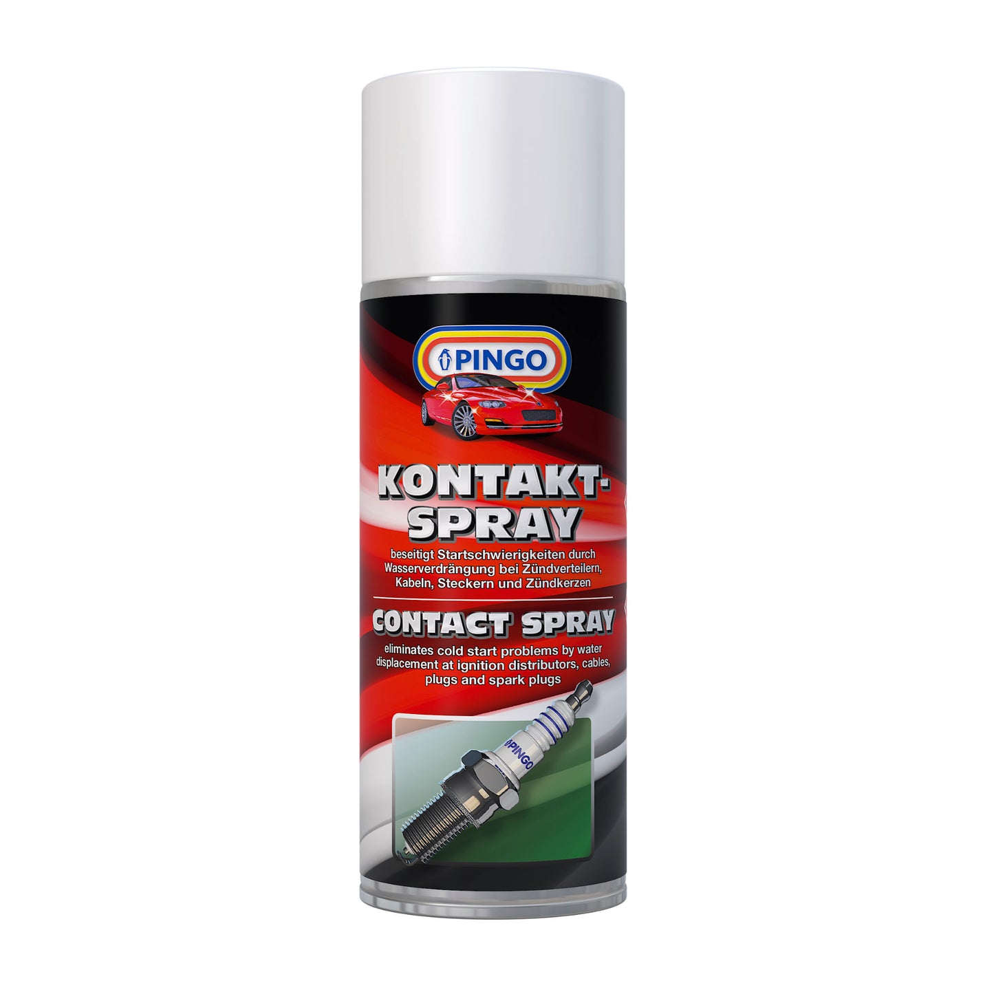 PINGO Kontakt-Spray: Beseitigt Startschwierigkeiten durch Wasserverdrängung