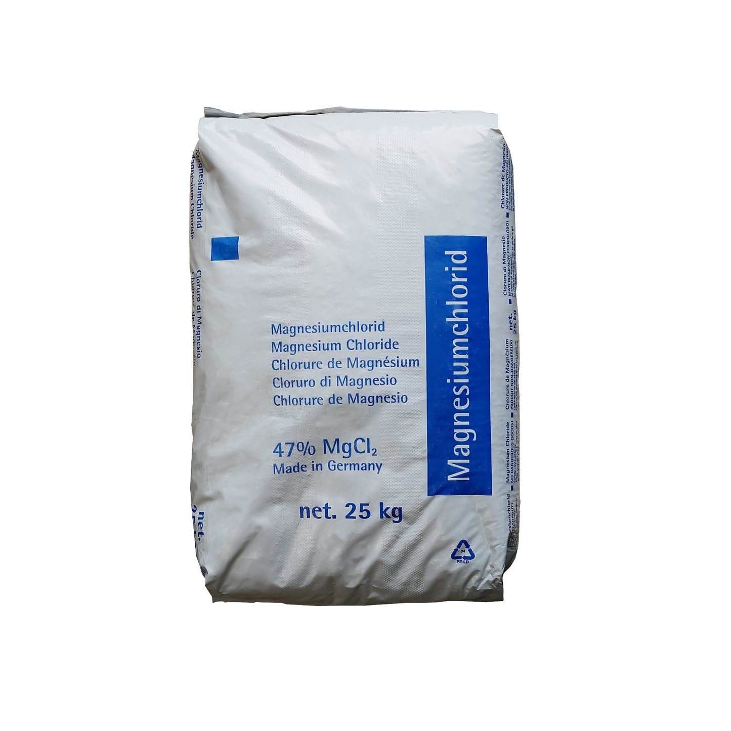 Magnesiumchlorid – Schuppen 47%: 25kg Sack | Palette