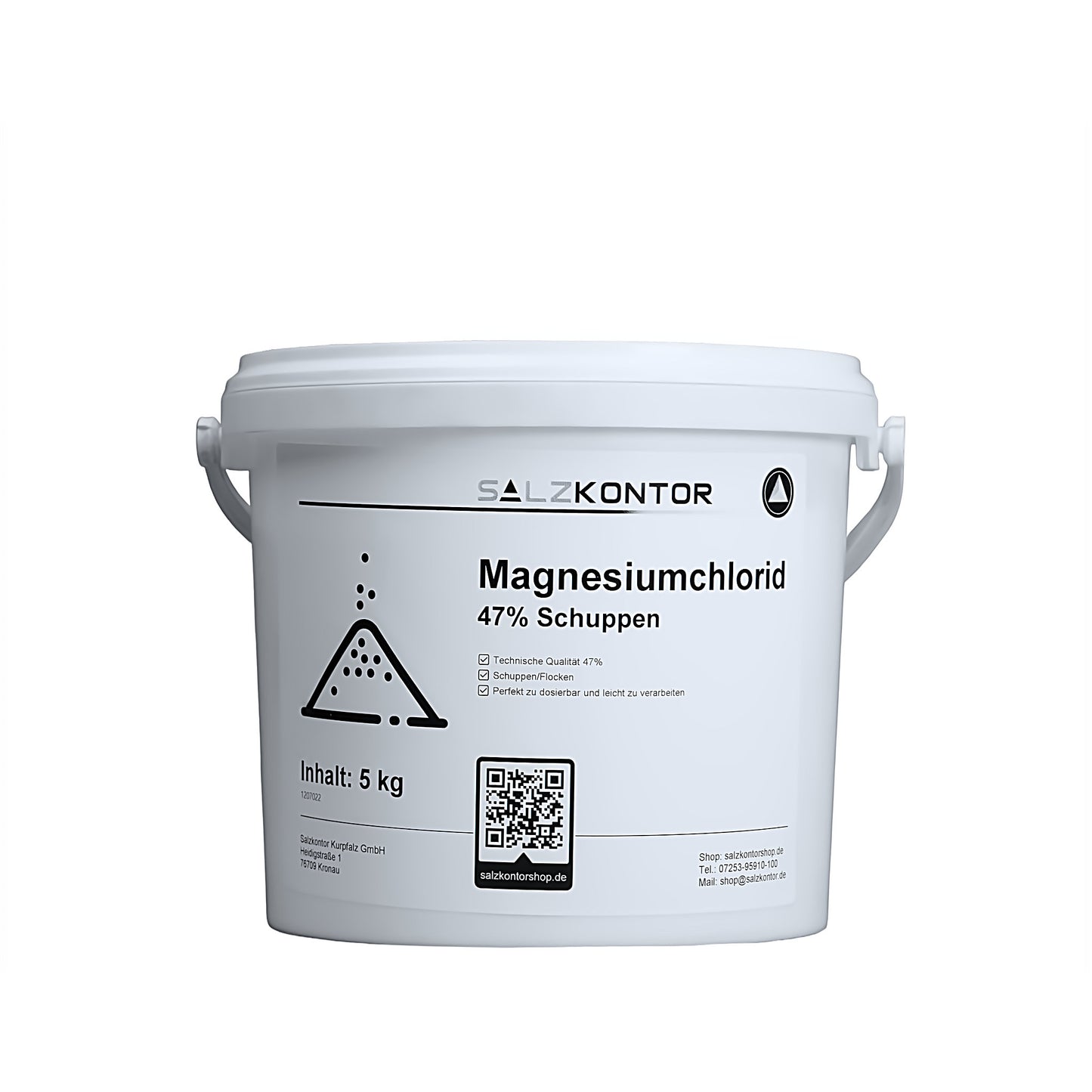 Magnesiumchlorid – Schuppen 47%: 3kg | 5kg | 10kg | 25kg Eimer