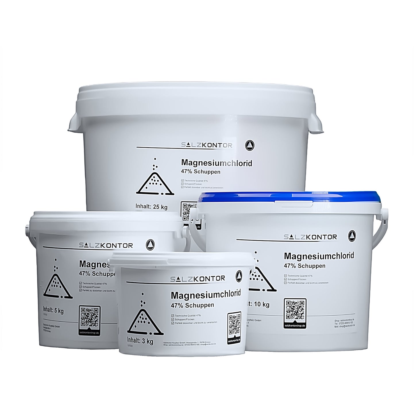 Magnesiumchlorid – Schuppen 47%: 3kg | 5kg | 10kg | 25kg Eimer