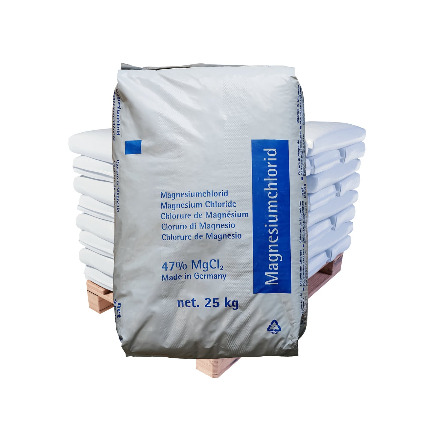 Magnesiumchlorid – Schuppen 47%: 25kg Sack | Palette