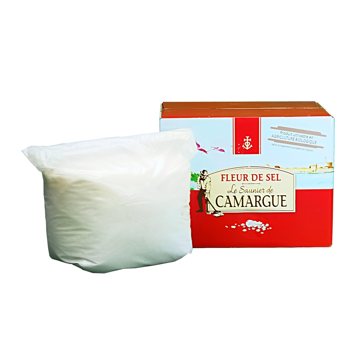 Fleur de Sel de Camargue – Reines Naturprodukt: 16kg Karton