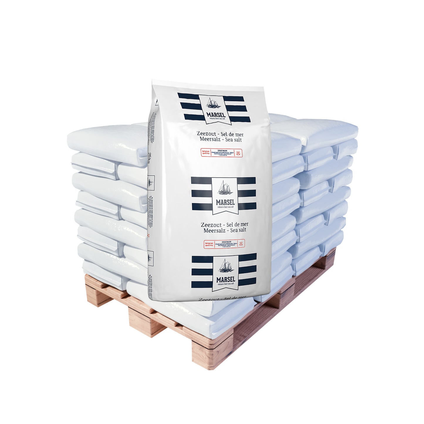MARSEL Meersalz 0,2-0,8mm fein - mit Trennmittel: 15kg Sack | Palette