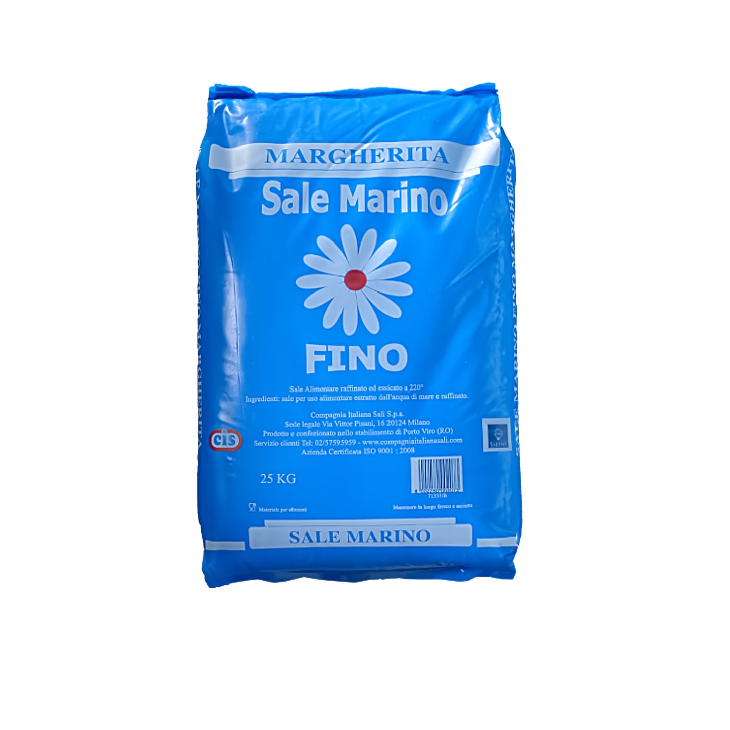 Meersalz naturrein & fein - Margherita - ohne Trennmittel: 25kg Sack | Palette