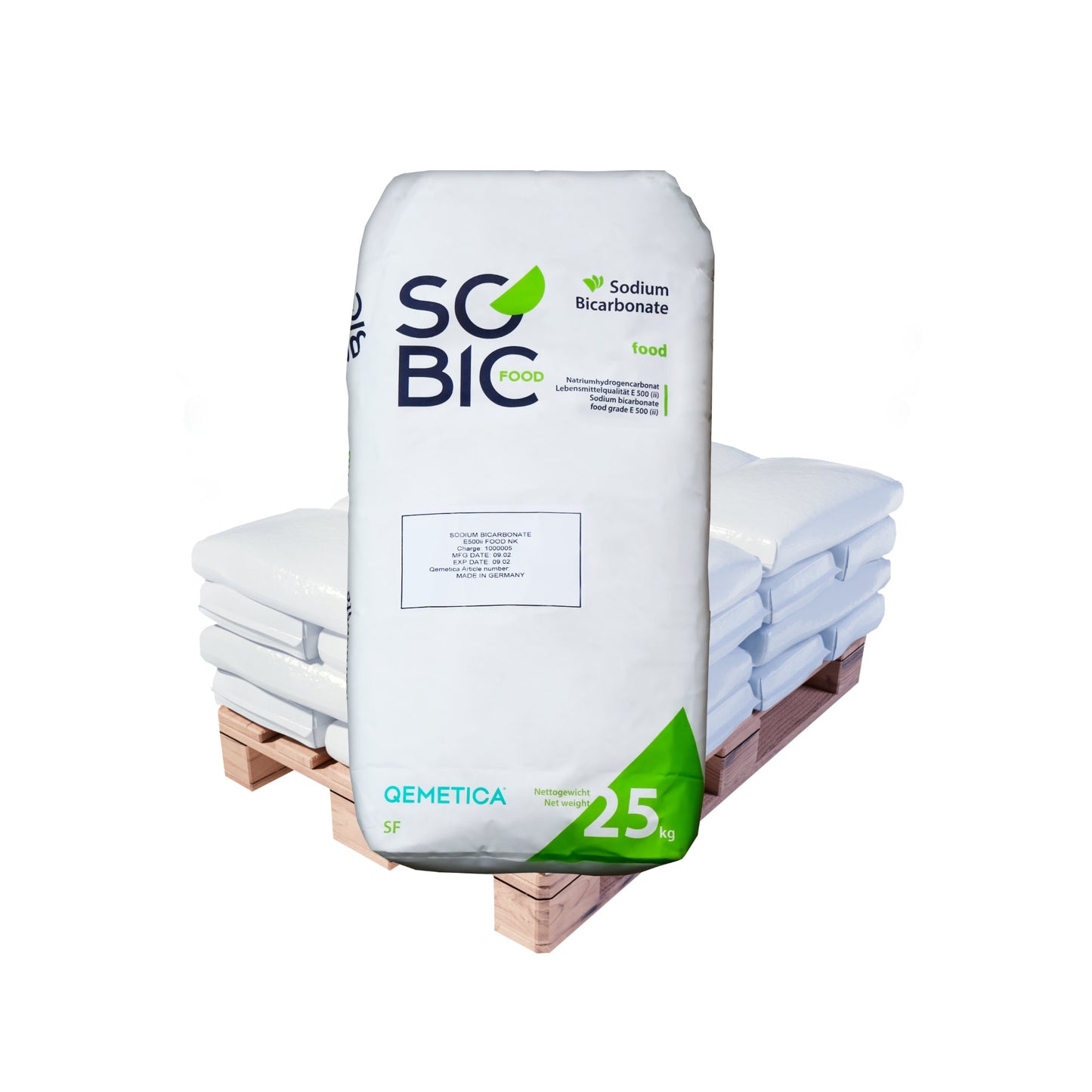 Qemetica Natriumhydrogencarbonat - Natron (Backsoda): 25kg Sack | Palette (1050kg)