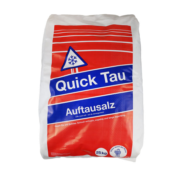 Quick Tau Stein-Auftausalz: Grobkörnig 0-5mm - 25 kg Einzelsack und Palettenware
