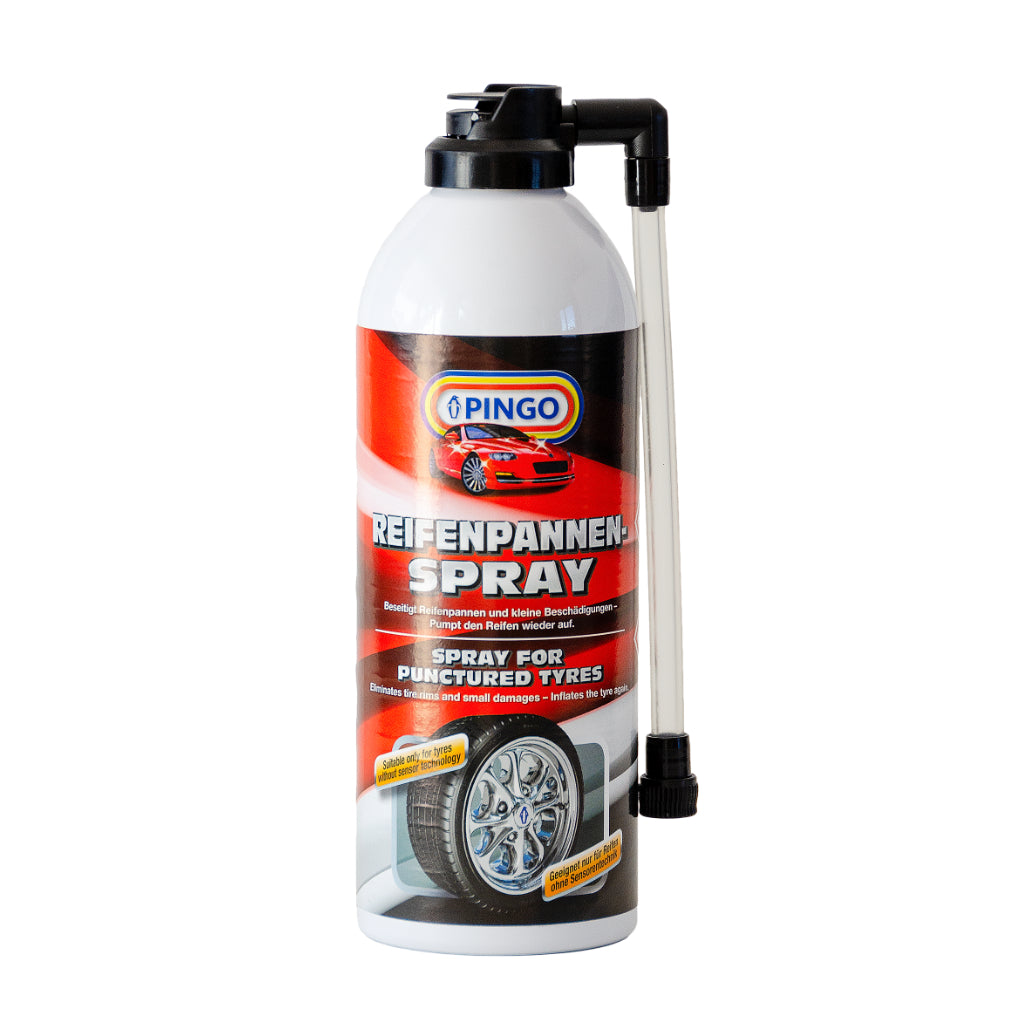 PINGO Reifenpannen-Spray: Lochverschluss & Reifenpumpe