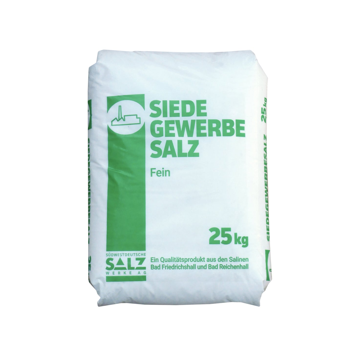 Siede-Gewerbesalz fein – mit Trennmittel: 25kg Sack | Palette