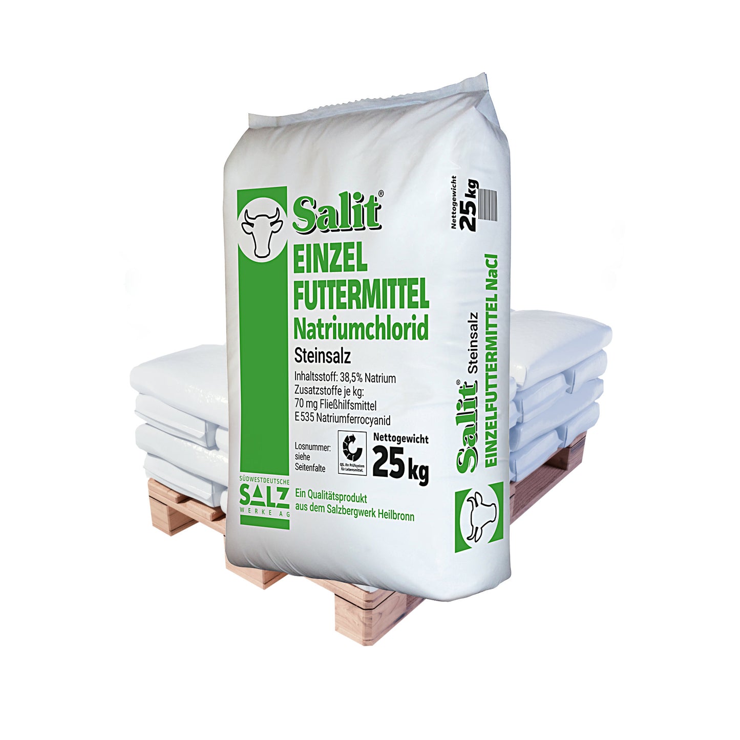 Salit Einzelfuttermittel – Steinsalz 0-16mm: 25kg Sack | Palette