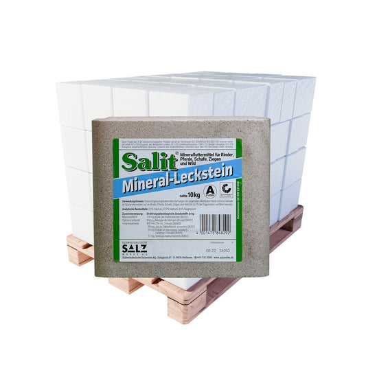 Salit Mineral-Leckstein: 10kg Stein | Palette