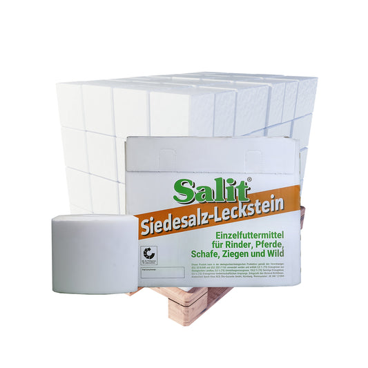 Salit Siedesalz-Leckstein: 5kg Stein | Karton | Palette