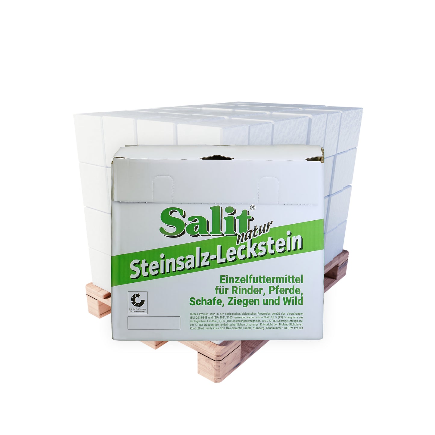 Salit NATUR Steinsalz-Leckstein: 5kg Stein | Karton | Palette
