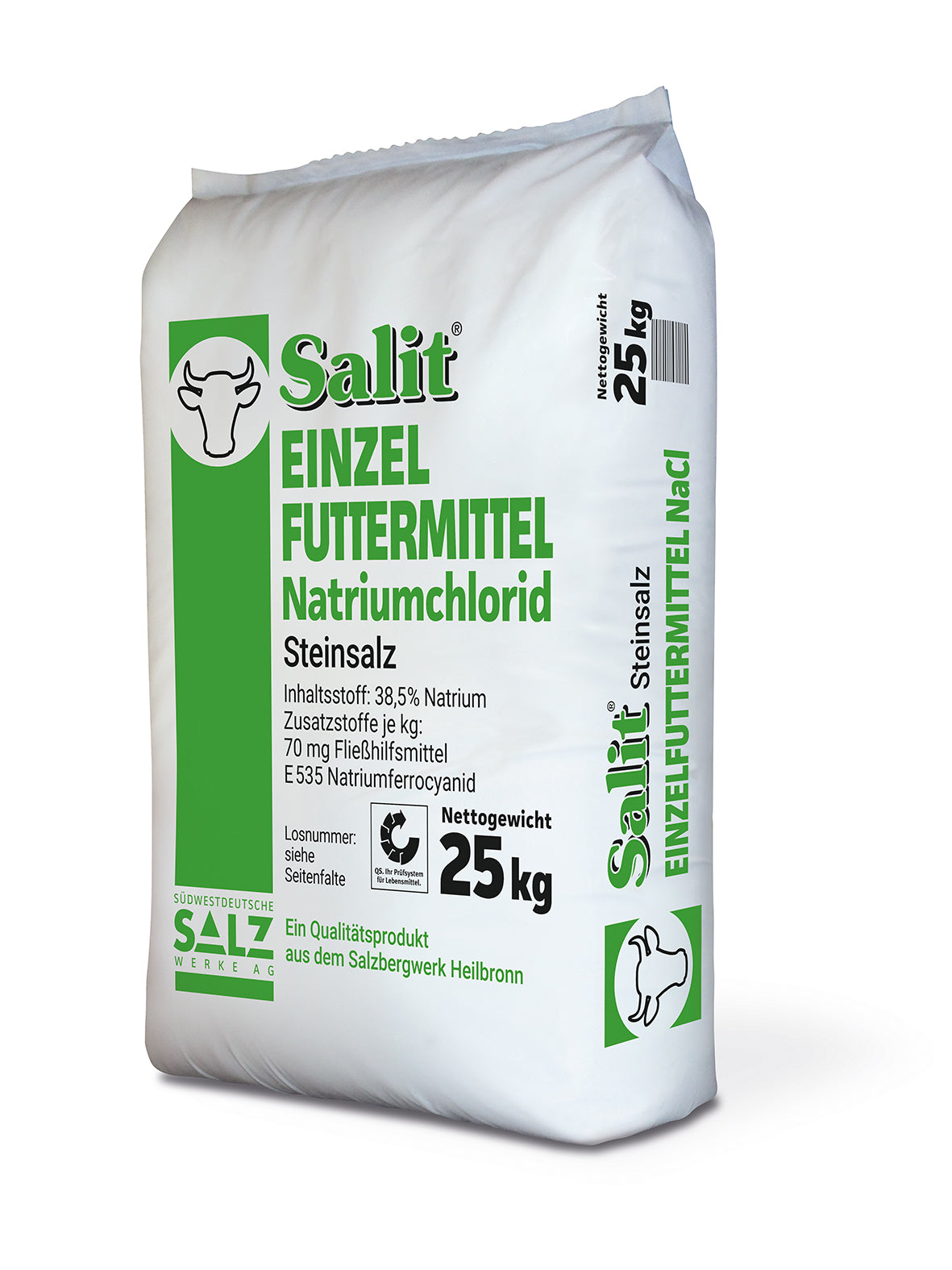 Salit Einzelfuttermittel Steinsalz: Natriumchlorid - 0-16mm - 25kg Sack