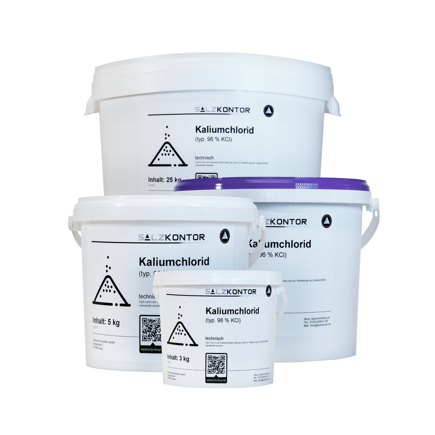 Kaliumchlorid 96% - Industriequalität für Bohrtechnik + Galvanik + Chemie