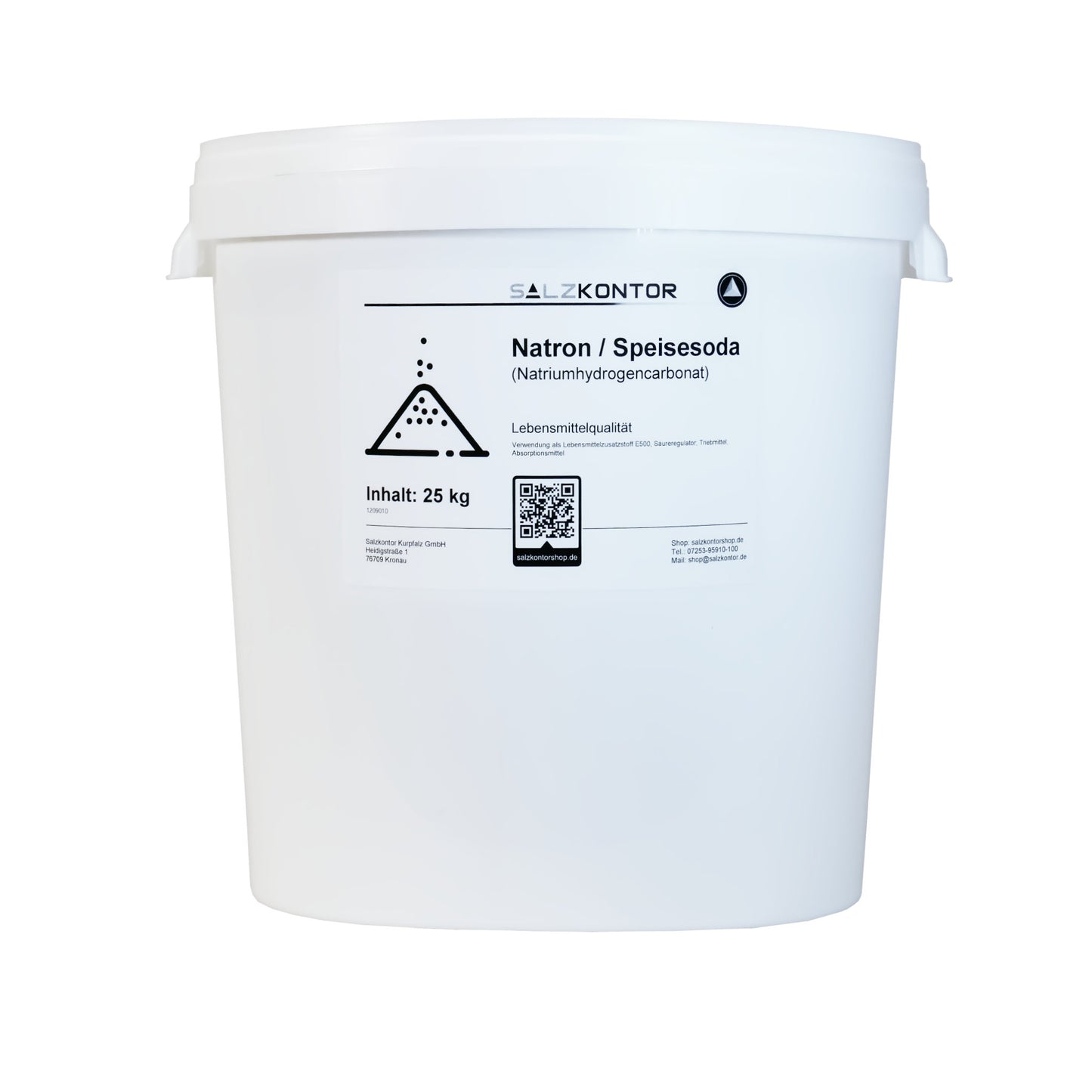 Natriumhydrogencarbonat (Natron) – Lebensmittelqualität: 3kg | 5kg | 10kg | 25kg Eimer