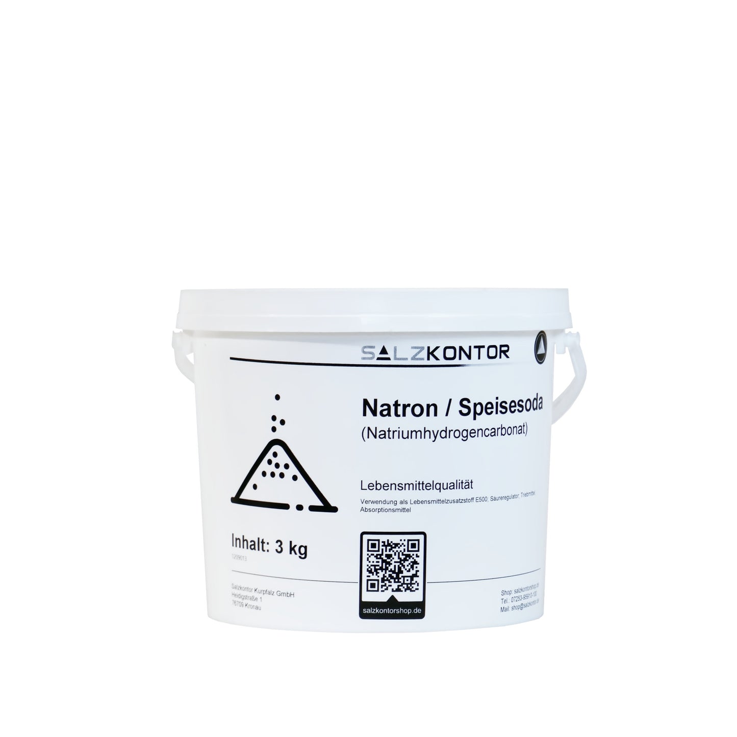 Natriumhydrogencarbonat (Natron) – Lebensmittelqualität: 3kg | 5kg | 10kg | 25kg Eimer