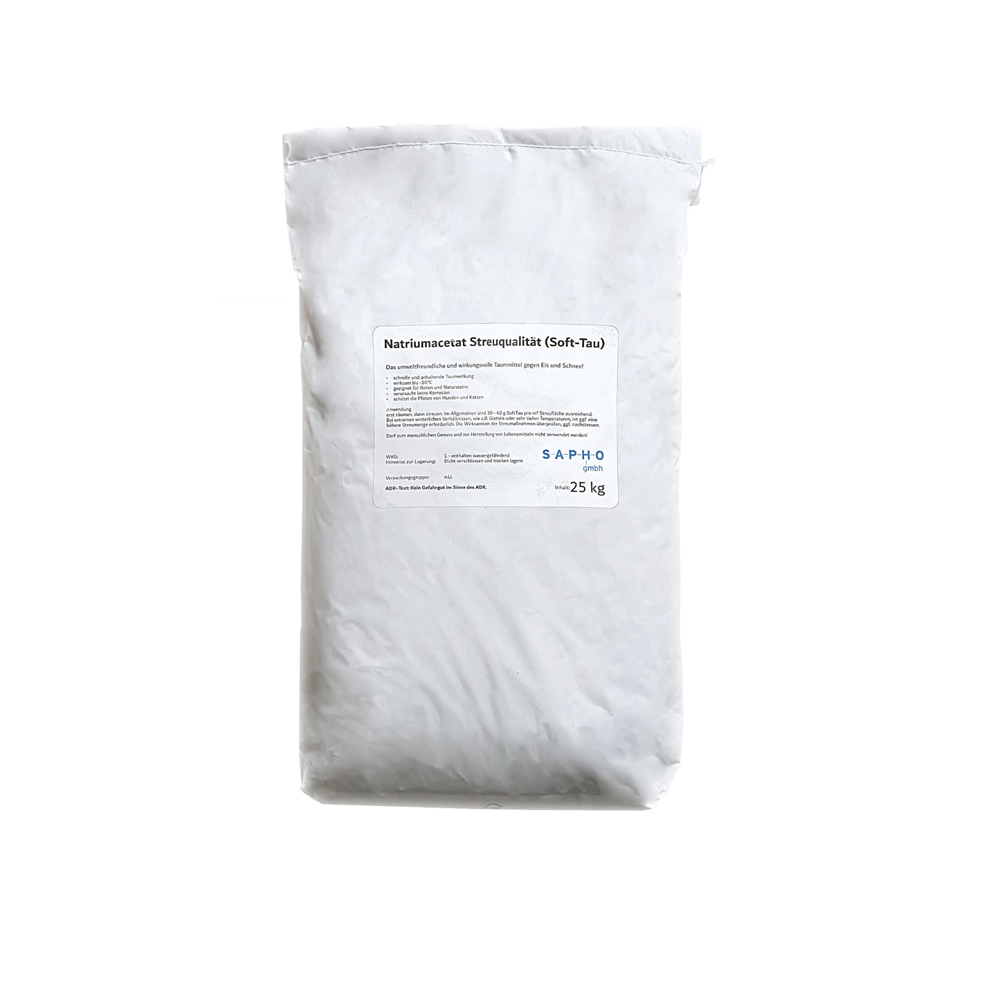 Natriumacetat Streuqualität – Soft-Tau: 25kg Sack | Palette