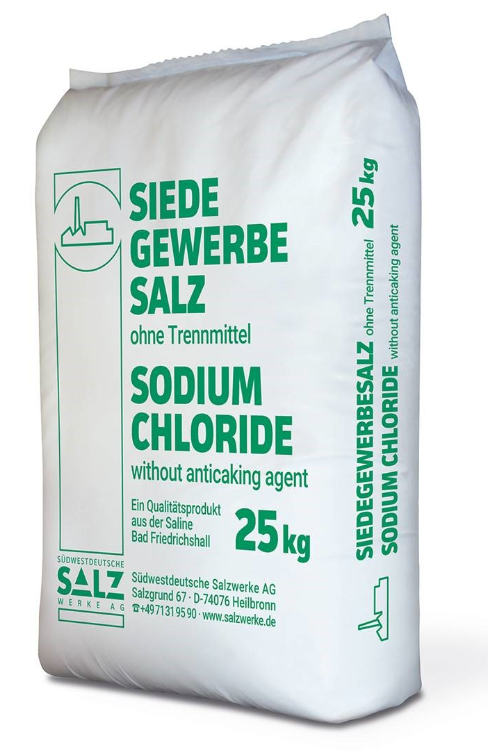 Siedegewerbesalz; ohne Trennmittel; 25kg; Sack