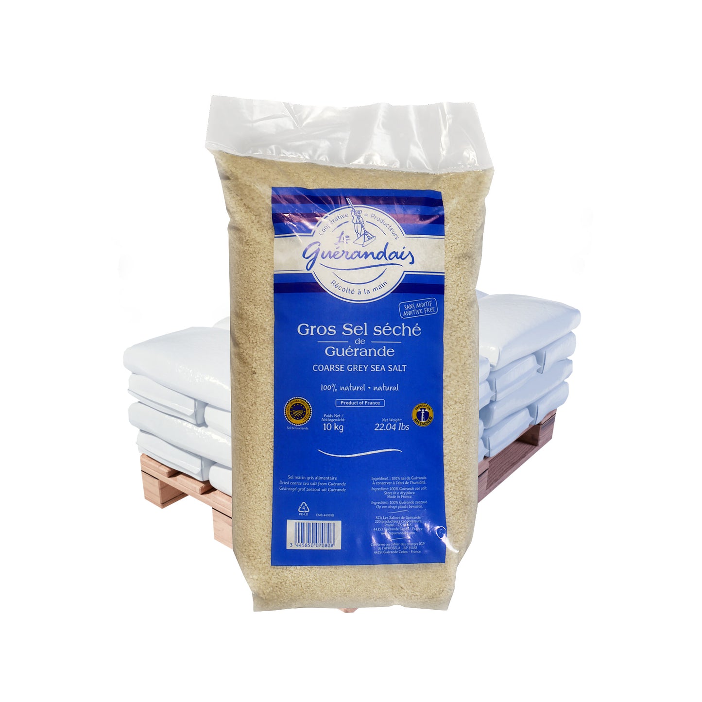 Sel de Guérande – grobes/feines Atlantikmeersalz: 10kg Beutel | Palette