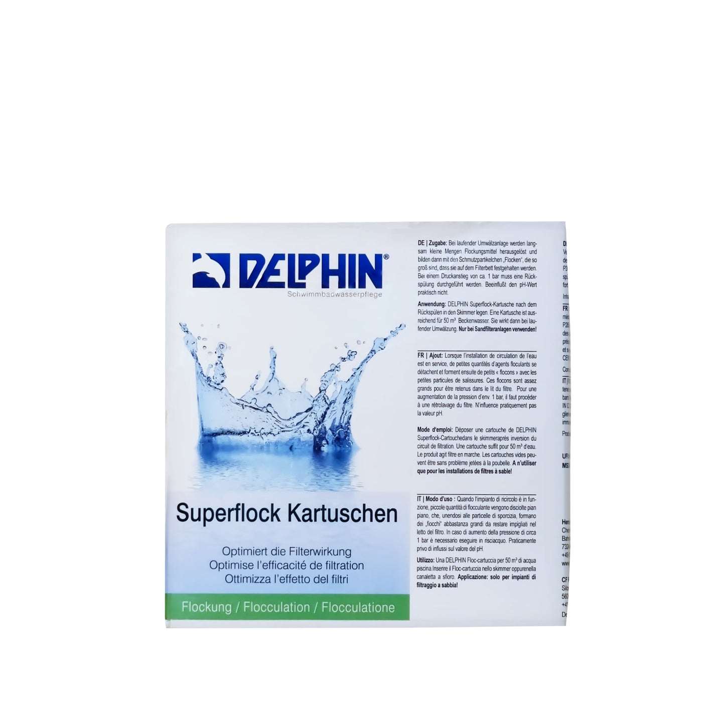 DELPHIN Superflock Kartuschen zur Dauerflockung - 8x125g