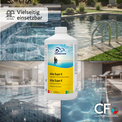 CHEMOFORM Alba Super K – schaumfreies Algizid zur Algen-Prophylaxe: 1l | 3l