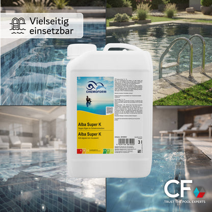 CHEMOFORM Alba Super K – schaumfreies Algizid zur Algen-Prophylaxe: 1l | 3l