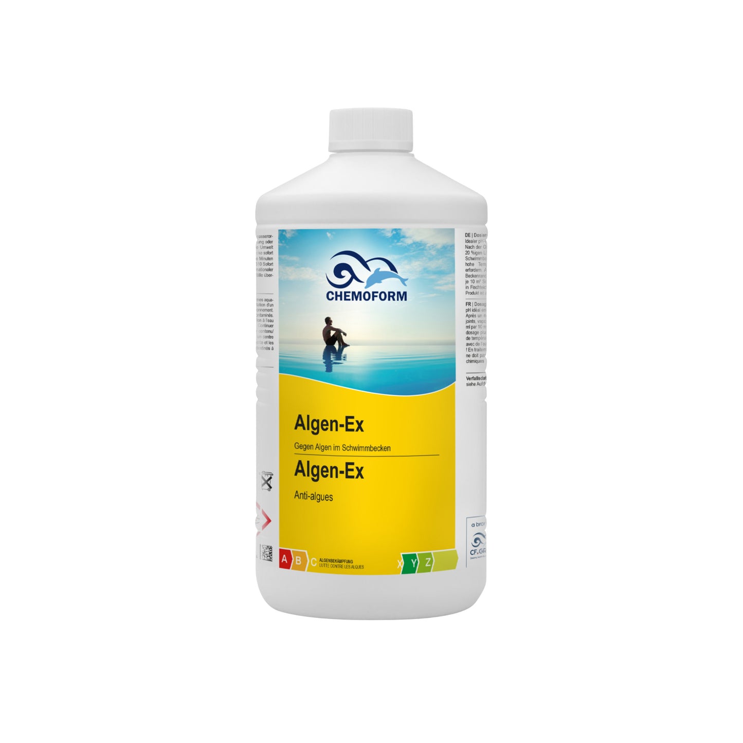 CHEMOFORM Algen-Ex – flüssiges Algenschutzmittel (Algizid) für Poolwasser: 1l | 3l | 5l
