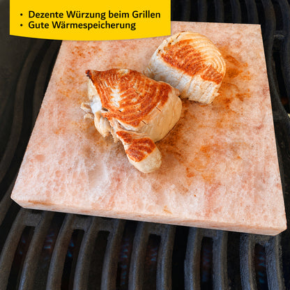 Grill-Salzplatte: XL Salzstein zum Grillen für außergewöhnliche Genussmomente