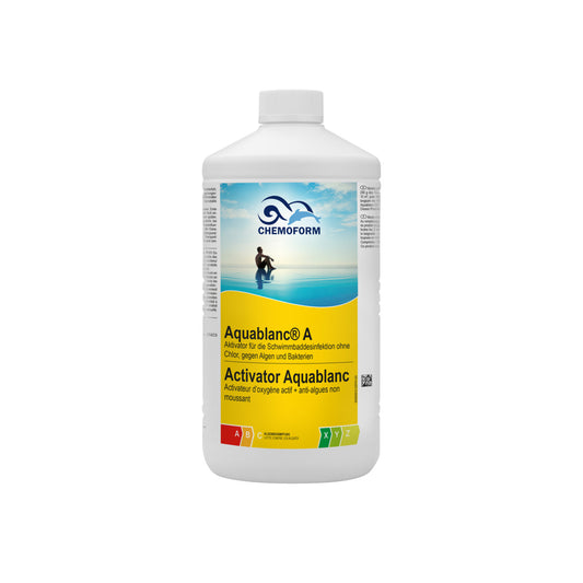 CHEMOFORM Aquablanc A 1l - Aktivator und Algizid für chlorfreie Poolpflege