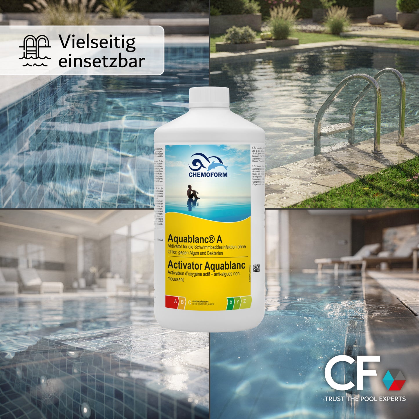 CHEMOFORM Aquablanc A - Aktivator und Algizid für chlorfreie Poolpflege