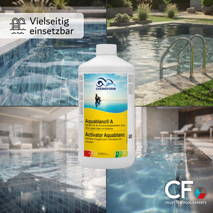 CHEMOFORM Aquablanc A - Aktivator und Algizid für chlorfreie Poolpflege