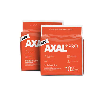 AXAL® PRO 4x2,5kg Salzblöcke: Wasserenthärtung in Bestform - 10kg Beutel und Palettenware