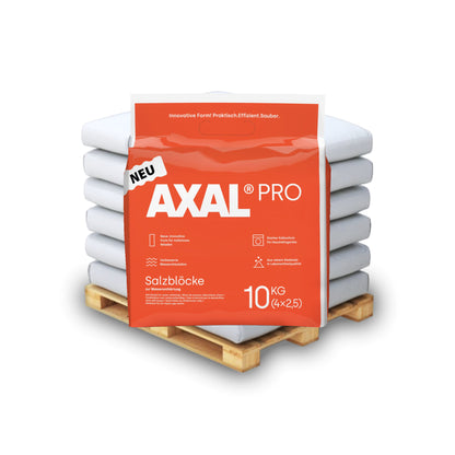 AXAL® PRO 4x2,5kg Salzblöcke: Wasserenthärtung in Bestform - 10kg Beutel und Palettenware