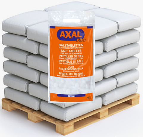 840kg AXAL® Pro Siedesalztabletten; 84x10kg Sack auf Palette