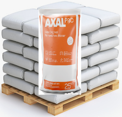 1000kg AXAL® Pro Siedesalztabletten; 40x25kg Sack auf Palette